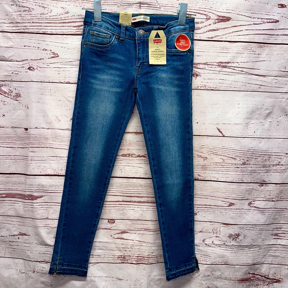 Levi's Ankle Super Skinny Blue Jeans Size 10